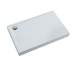 Schedline Brodzik akrylowy zintegrowany z nośnikiem Stabilsound Plus® oraz obudową akrylową przeciągniętą do podłogi Solidstep 80x100x11 cm, prostokątny, Gwarancja 10 lat