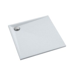 Schedline Brodzik kompozytowy Stabilsound Plus® Libra White Stone 90x90x3 cm, kwadratowy, Gwarancja 15 lat