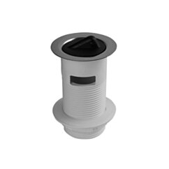 MCALPINE Spust umywalkowy 11/2"x91x60mm z korkiem gumowym ,z przelewem SYF-BSW1