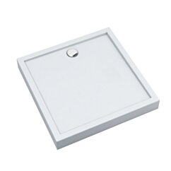 Schedline Brodzik akrylowy zintegrowany z nośnikiem Stabilsound Plus® oraz obudową akrylową przeciągniętą do podłogi Cameron 90x90x12 cm, kwadratowy, Gwarancja 10 lat