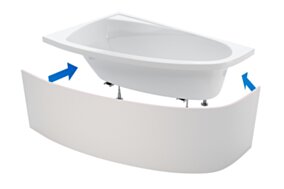 Excellent Flex obudowa do zabudowy wanny narożnej płytkami OBEX.N.250WH