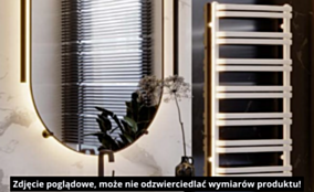 Luxrad Perseid Grzejnik elektryczny 1150x530 czarny mat PER1150530S040ERG