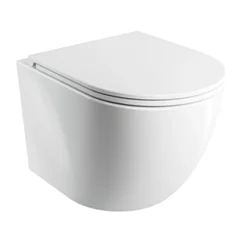Omnires OTTAWA miska toaletowa wisząca SILENT POWER™ z deską wolnoopadającą, 49 x 37 cm, biały połysk OTTAWASPMWBP