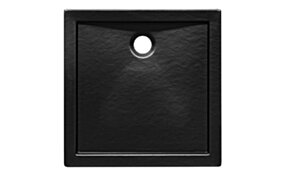BESCO PMD Brodzik AQUARIUS SLIMLINE kwadr. 90x90x3/5,5  czarny       BESCO BE-BAA-90-K-CN