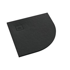 Schedline Brodzik kompozytowy Stabilsound Plus® Protos Black Stone 90x90x3,5 cm R55, półokrągły, Gwarancja 15 lat