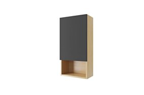 Excellent Tuto szafka wisząca wnękowa z frontem lewa 40x80 cm, dąb/szary MLEX.0105.400.BLGR