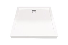 Excellent Forma Compact brodzik kwadratowy 100x100 cm wysoki, biały połysk BREX.FOR10WHC