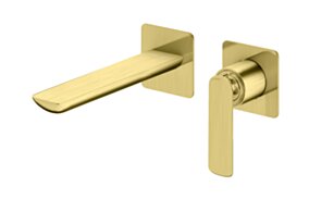 Kohlman Experience Brushed Gold bateria umywalkowa podtynkowa złoty szczotkowany QW180EGDB