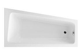 Excellent Ava Side wanna narożna 150x80 cm prawa, biały połysk WAEX.AVP15WH