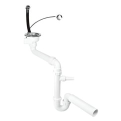 MCALPINE Syfon zlew.1 kom rurowy, 3,5" przel.okrągły pod.pralki automat.spust SYF-HC7SSK1-POL2-25
