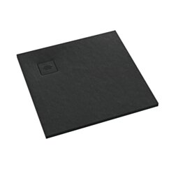 Schedline Brodzik kompozytowy Stabilsound Plus® Protos Black Stone 80x80x3,5 cm, kwadratowy, Gwarancja 15 lat