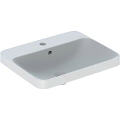 GEBERIT Geberit Variform Umywalka wpuszczana w blat, prostokątna, B55cm, H17.8cm, T45cm, z przelewem, z otwo KOŁO 500.740.01.6 GEB-500.740.01.2