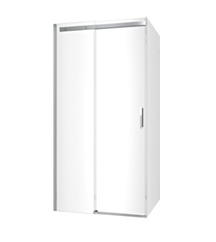Excellent Rols kabina narożna 140x90 cm z drzwiami przesuwnymi 140 cm, powłoka Clean Control, chrom KAEX.2616.K.1400.0900.CR