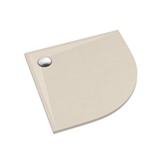 Schedline Brodzik kompozytowy Stabilsound Plus® Libra Cashmere Stone 80x80x3 cm R55, półokrągły, Gwarancja 15 lat