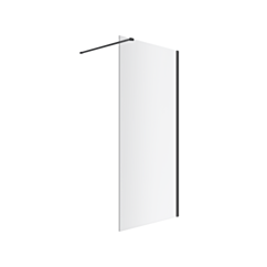 Excellent Vidoq walk-in ścianka prysznicowa prosta 80x200 cm, powłoka Clean Control, czarny mat KAEX.1506.K.800.BL