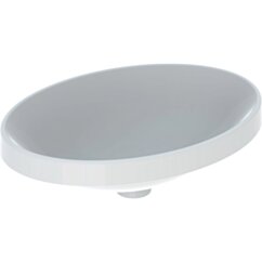GEBERIT Geberit Variform Umywalka wpuszczana w blat, owalna, B55cm, H17.8cm, T40cm, bez przelewu, bez otworu KOŁO 500.718.01.6 GEB-500.718.01.2