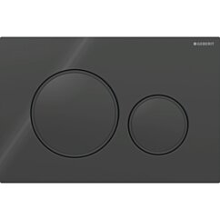 GEBERIT Przycisk uruchamiający Geberit Sigma20, przedni, czarny-czarny mat-czarny GEB-115.882.DW.1