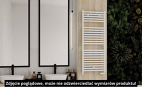 Luxrad Ares Grzejnik 1152x450 czarny mat ARES11524509005MAT