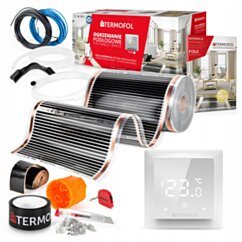ZESTAW FOLIA GRZEWCZA PODCZERWIEŃ moc 60W 50cm pow. 3m² + TF-H6 5038