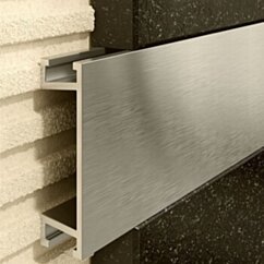Excellent Profil U Listello 30 mm, długość 250 cm aluminiowy, anodowany inox szczotkowany LIPOASSZIN.09/30/250