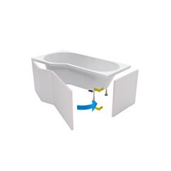 Excellent Flex obudowa do zabudowy wanny Be Spot 160 cm płytkami OBEX.BSF.16WH