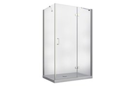 BESCO PMD Kab.VIVA prostokątna 120x90x195 prawa szk.czyste   BESCO BE-VPP-129-195-C