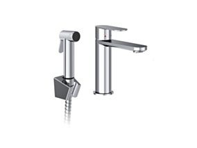 Ravak Bateria umywalkowa z natryskiem bidetowym Chrome II, bez korka X070450