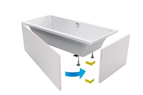 Excellent Flex obudowa do zabudowy wanny płytkami , 180 cm OBEX.P.18X85WH