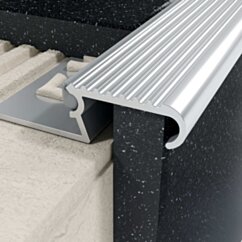 Excellent Profil Z schodowy 10 mm, długość 300 cm aluminiowy, surowy LIPBASE.300