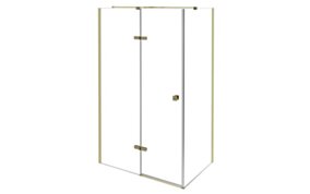 BESCO PMD Kabina prysznicowa prostokątna lewa PIXA GOLD 100 L BE-PPL-109-195G