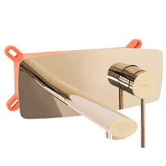 Rea BATERIA UMYWALKOWA PODTYNKOWA OVAL ZŁOTA + BOX REA-B5125