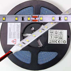 Excellent Taśma LED wodoodporna IP65, 60 LED/m napięcie 24V, moc 6W/m, biała zimna, 5m LIOS.L60/24V6W.CW.IP65