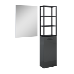 ELITA STELAŻ WISZĄCY 40/80 Z PÓŁKAMI (21,6) BLACK MATT( ELITA 168186) SZE-RE150401107160