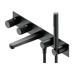 Omnires CONTOUR bateria wannowa 5-otworowa podtynkowa, antracyt szczotkowany CT8037-1AT