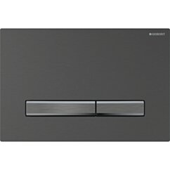 GEBERIT Przycisk uruchamiający Geberit Sigma50, przedni, czarny chrom, przyciski: czarny chrom GEB-115.671.QD.2
