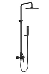 Excellent Keria zestaw prysznicowy z deszczownicą 20 cm, czarny mat AREX.2081BL