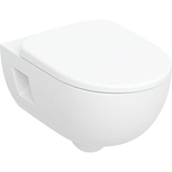 GEBERIT Geberit Selnova Premium Zestaw wiszącej miski WC, lejowa + deska wolnoopadająca biały B36cm, H38cm, T53cm, częściowo ukryte moco ! GEB-501.750.00.1