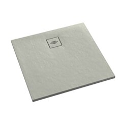 Schedline Brodzik kompozytowy Stabilsound Plus® Protos Cement Stone 80x80x3,5 cm, kwadratowy, Gwarancja 15 lat