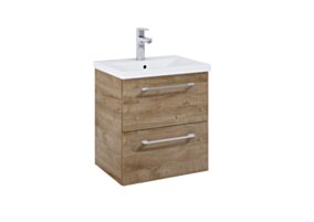 ROCA ROMA COMPACT Szafka łazienkowa 50 cm z 2 szufladami, do kompletacji z umywalką Hebe, dąb Canela(nr elita 167620 ) CR-A857951808