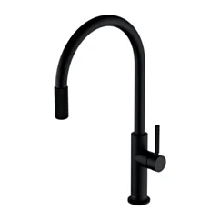Omnires SWITCH bateria kuchenna z zestawem filtrującym, czarny mat SW9057-FD1BL