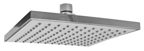 FERRO Deszczownia kwadratowa 20cm z przegubem ,chrom SQUERTO FE-DSN02