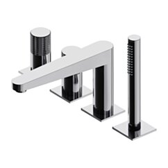 WYPRZEDAŻ - Omnires CONTOUR BATERIA WANNOWA 4-OTWOROWA CHROM CT8032CR
