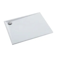 Omnires STONE brodzik prysznicowy ze strukturą kamienia, 90 x 100 cm, biały mat STONE90-100BM