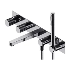Omnires CONTOUR bateria wannowa 5-otworowa, podtynkowa, chrom połysk CT8037-1CR