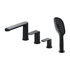Omnires SACRAMENTO bateria wannowa 4-otworowa, czarny mat SC2332BL