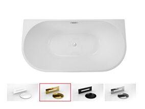 BESCO PMD Wanna VICA  170x80 wolnostojąca + zestaw złoty    BESCO BE-WAS-170-VZL