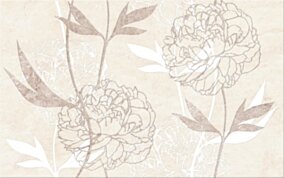 Cersanit FERRATA beige inserto flower 25x40 WD953-006
