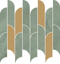 Tubądzin PTU TISSUE green mozaika 29.8x29.8 (9) MS-01-288-0298-0272-1-010