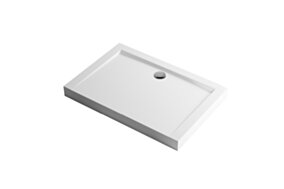 Excellent Forma Compact brodzik prostokątny 120x80 cm wysoki, biały połysk BREX.FOR128WHC