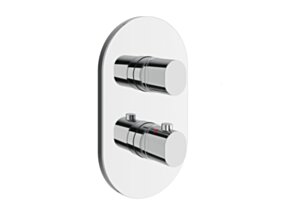 Ravak Bateria termostatyczna podtynkowa, z przełącznikiem Chrome II, do R-box X070455